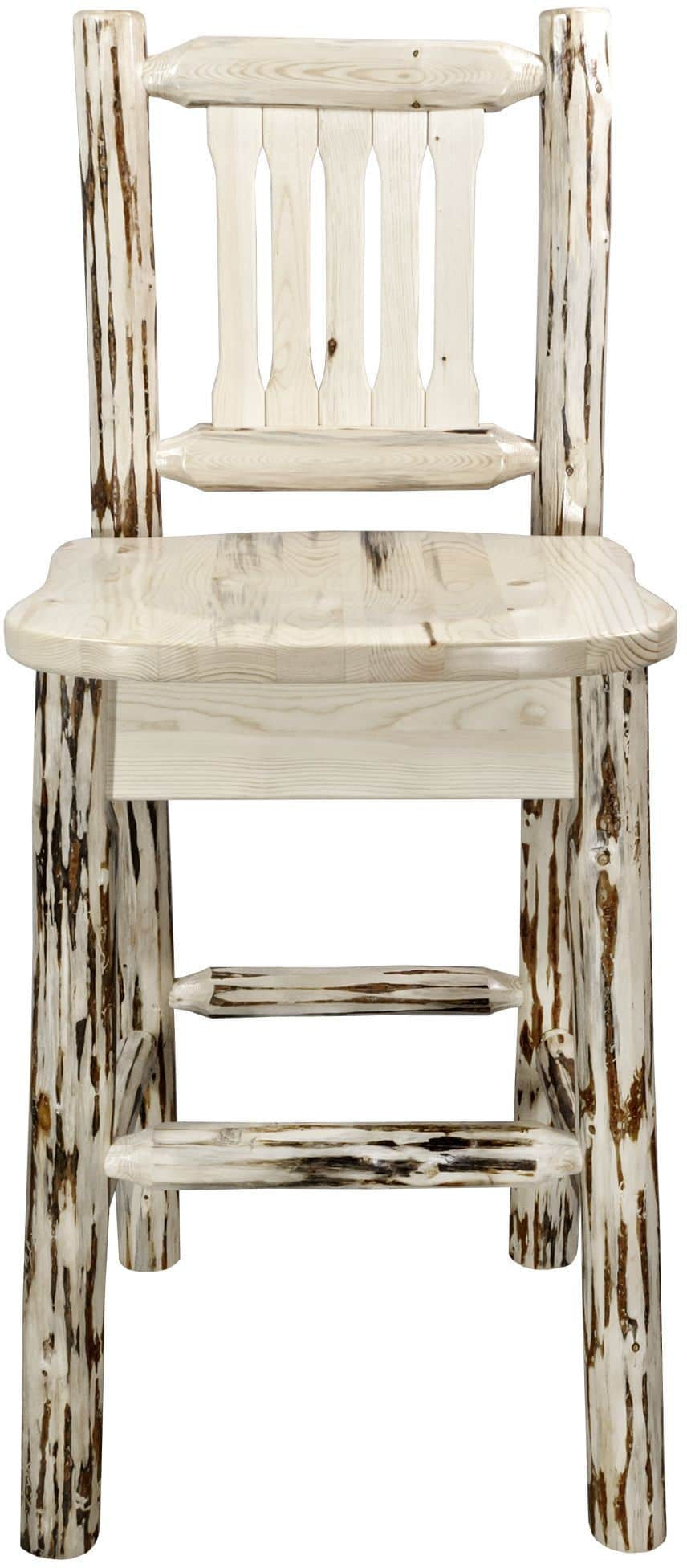 Montana Woodworks Montana Kollektion Counter Height Barshocker mit Rücken