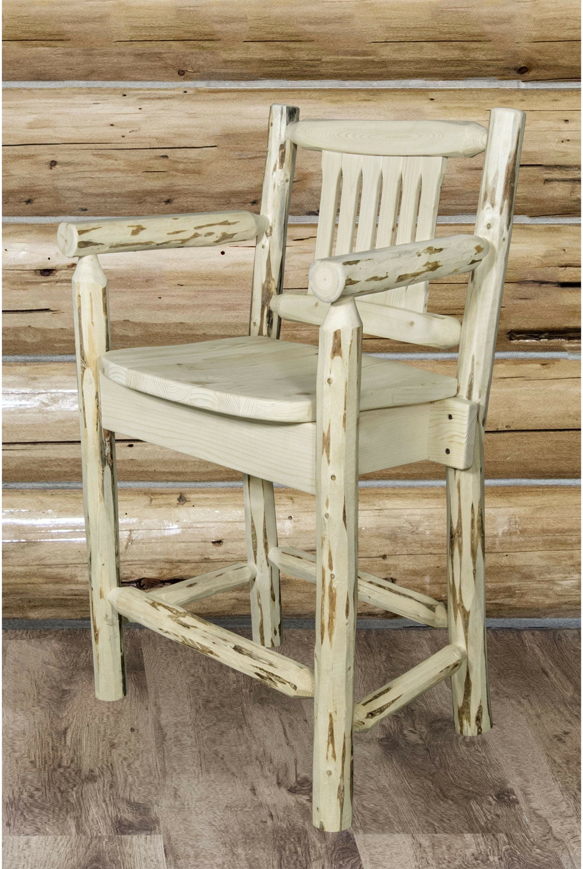 Montana Woodworks Montana Kollektion Counter Height Captains Barstool (Deutsche Ausgabe)