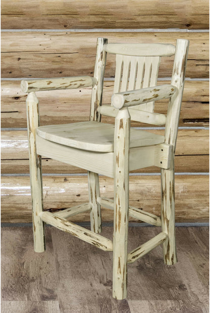 Montana Woodworks Montana Kollektion Counter Height Captains Barstool (Deutsche Ausgabe)