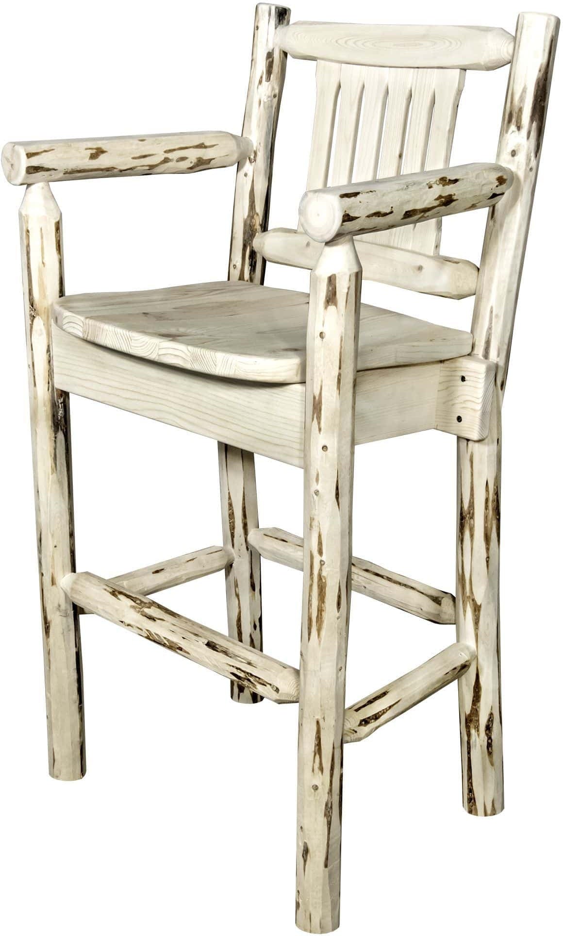 Montana Woodworks Montana Kollektion Counter Height Captains Barstool (Deutsche Ausgabe)