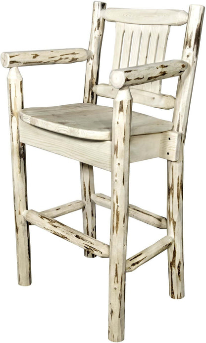 Montana Woodworks Montana Kollektion Counter Height Captains Barstool (Deutsche Ausgabe)