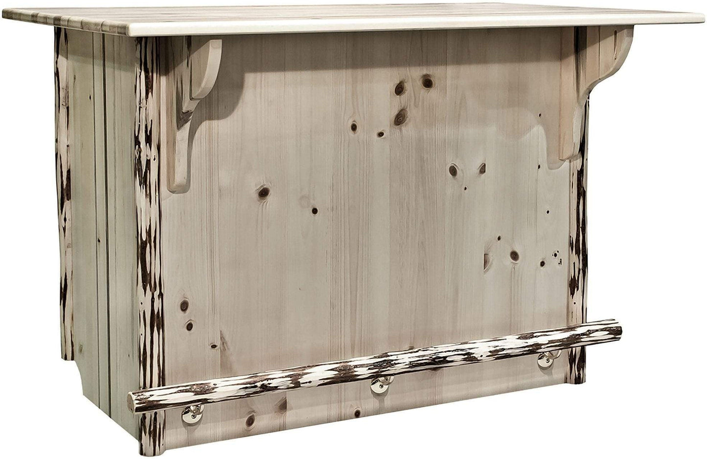 Montana Woodworks Montana Kollektion Deluxe Bar mit Fußschiene