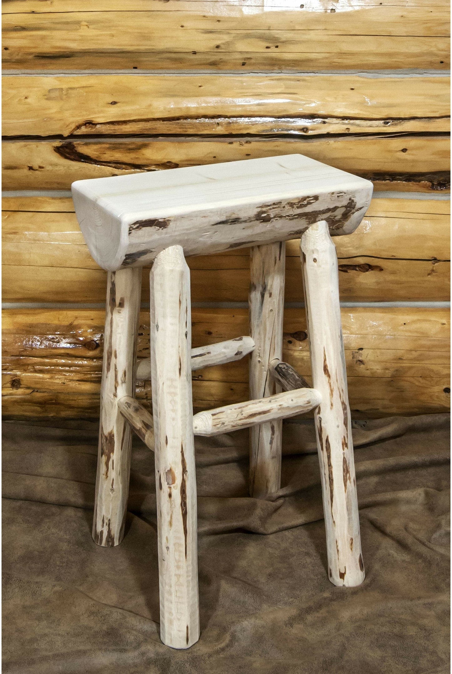 Montana Woodworks Montana Sammlung Halb Log Barstool