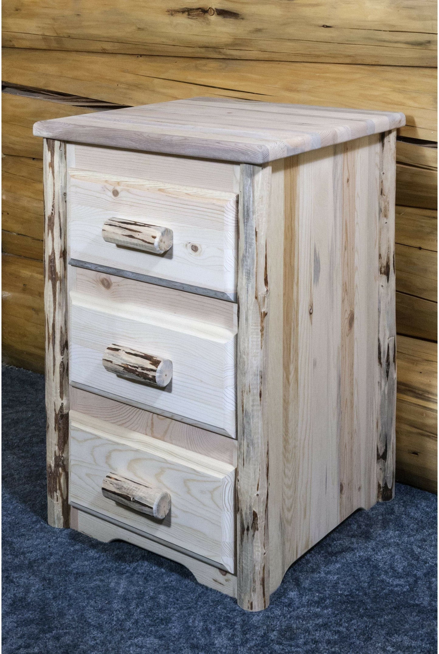 Montana Woodworks Montana Kollektion Nachttisch mit 3 Schubladen