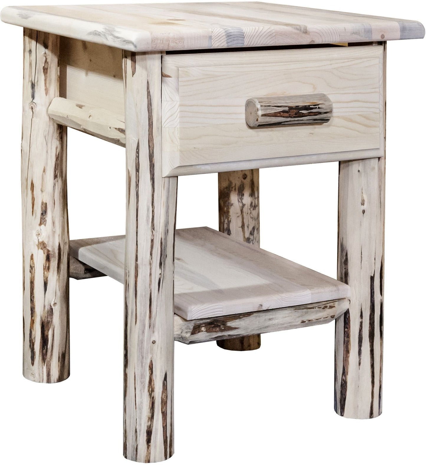 Montana Woodworks Montana Kollektion Nachttisch mit Schublade und Regal