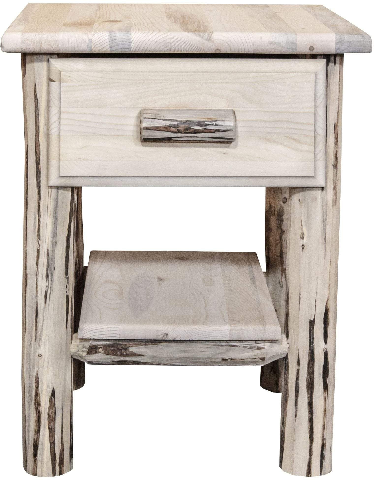 Montana Woodworks Montana Kollektion Nachttisch mit Schublade und Regal