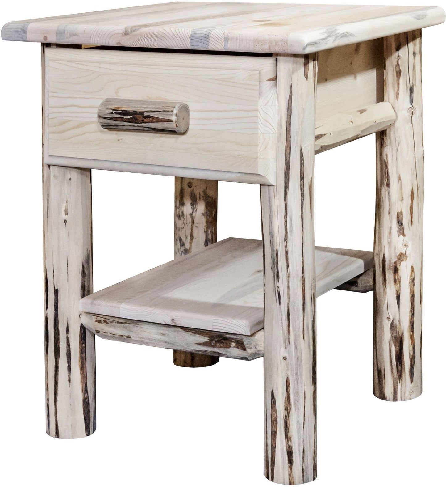 Montana Woodworks Montana Kollektion Nachttisch mit Schublade und Regal