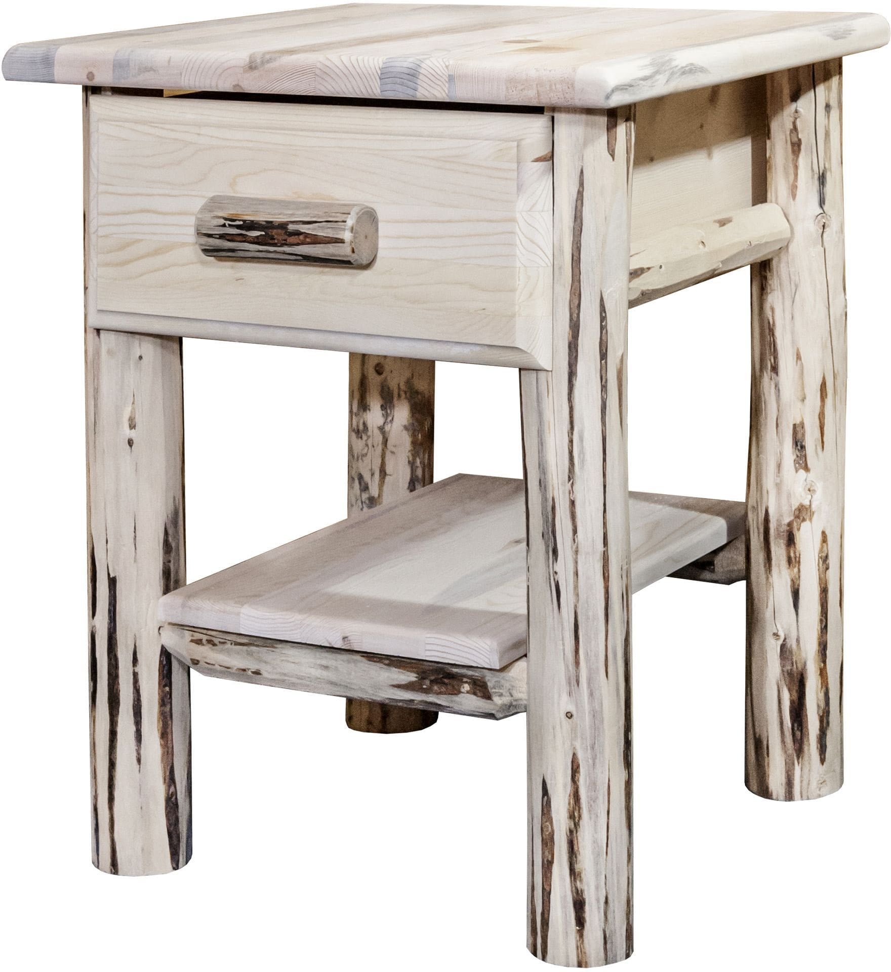 Montana Woodworks Montana Kollektion Nachttisch mit Schublade und Regal
