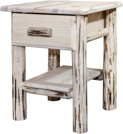Montana Woodworks Montana Kollektion Nachttisch mit Schublade und Regal