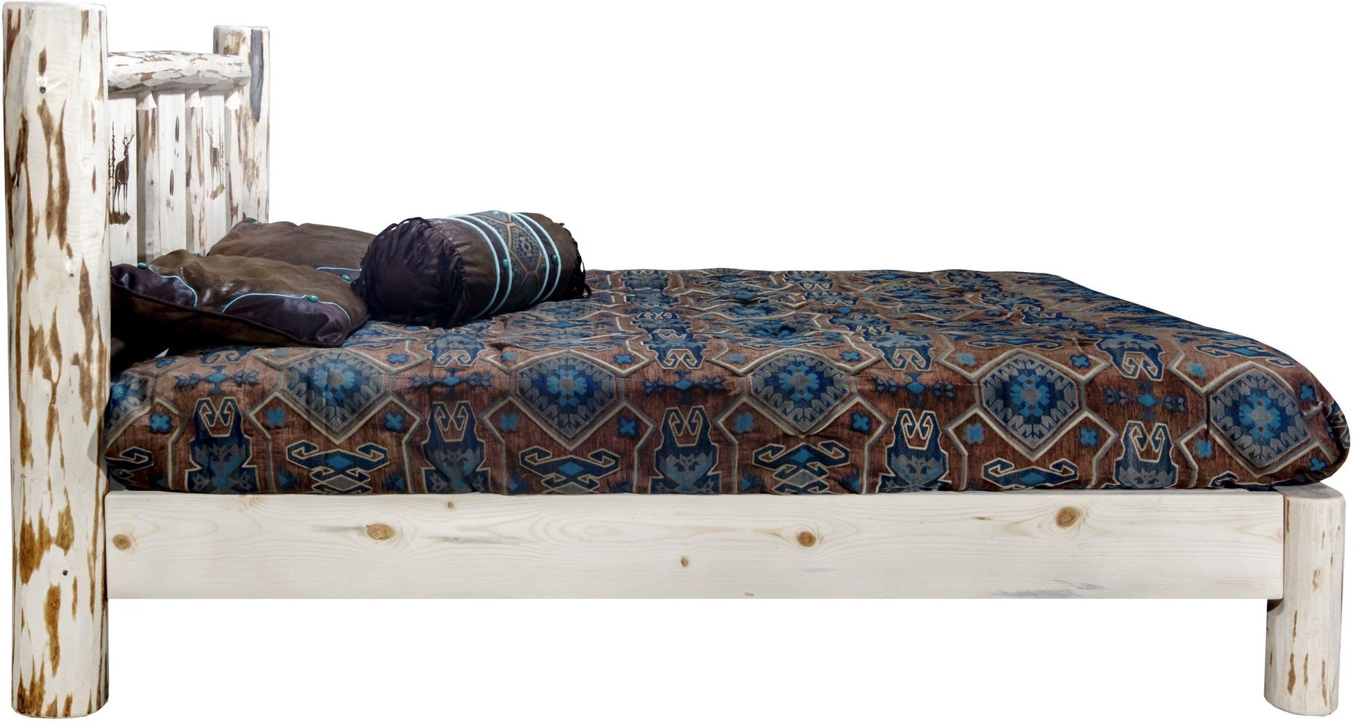 Montana Woodworks Montana Kollektion Queen Platform Bett mit Lasergravur - Bereit zum Abschluss