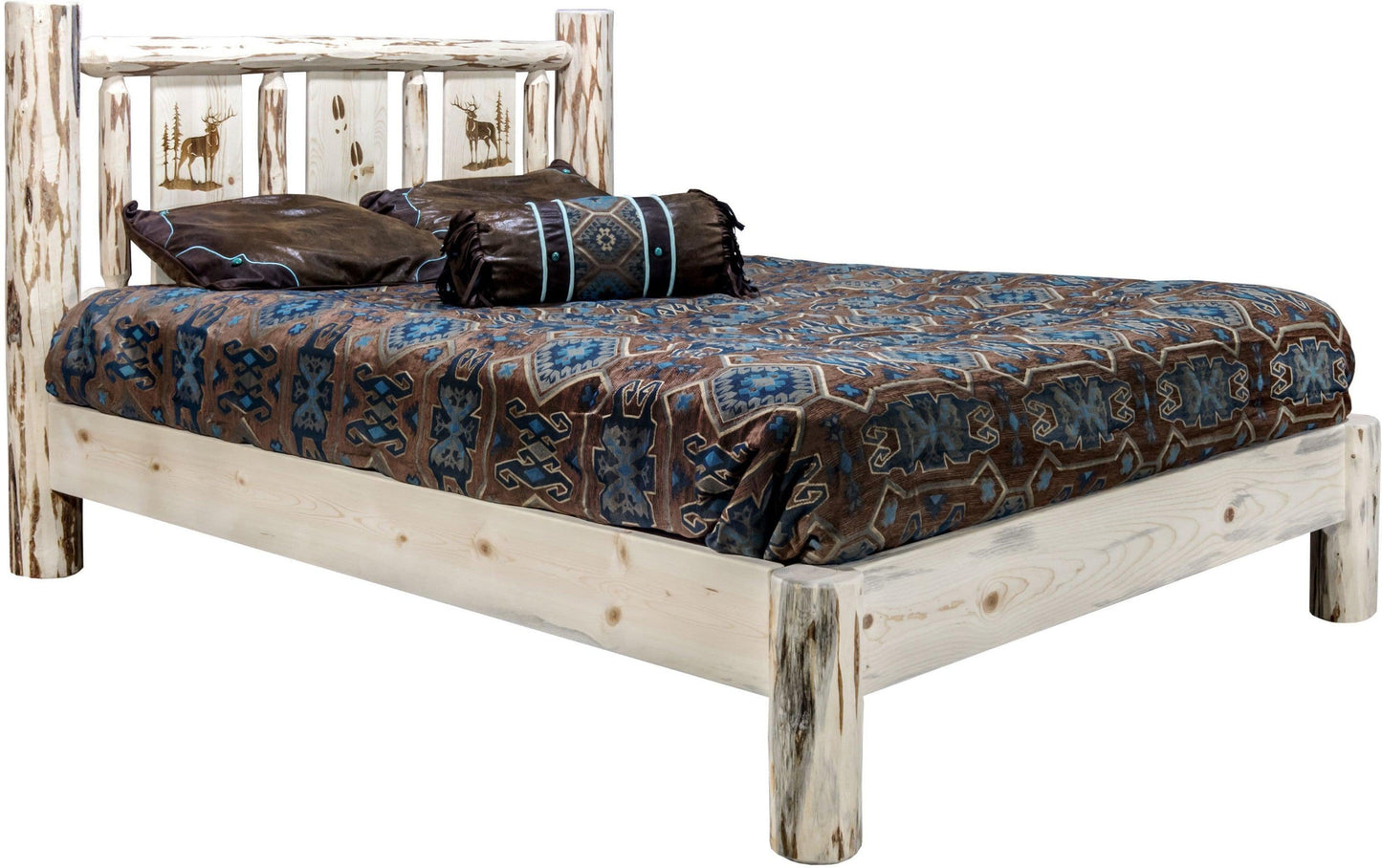 Montana Woodworks Montana Kollektion Queen Platform Bett mit Lasergravur - Bereit zum Abschluss