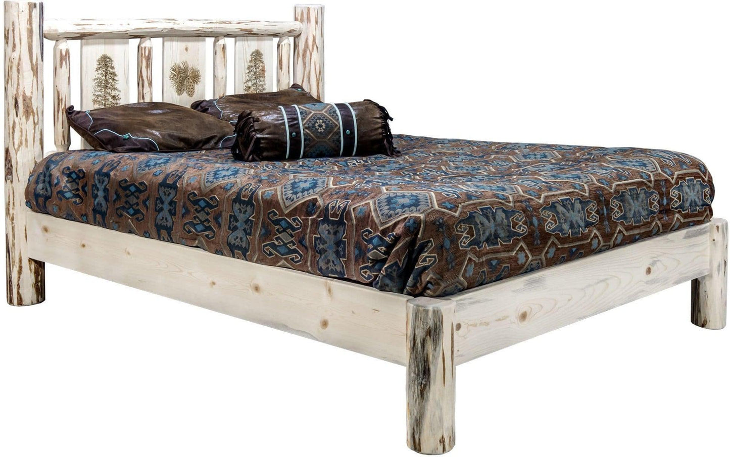 Montana Woodworks Montana Kollektion Doppelbett mit Lasergravur - Bereit zum Abschluss