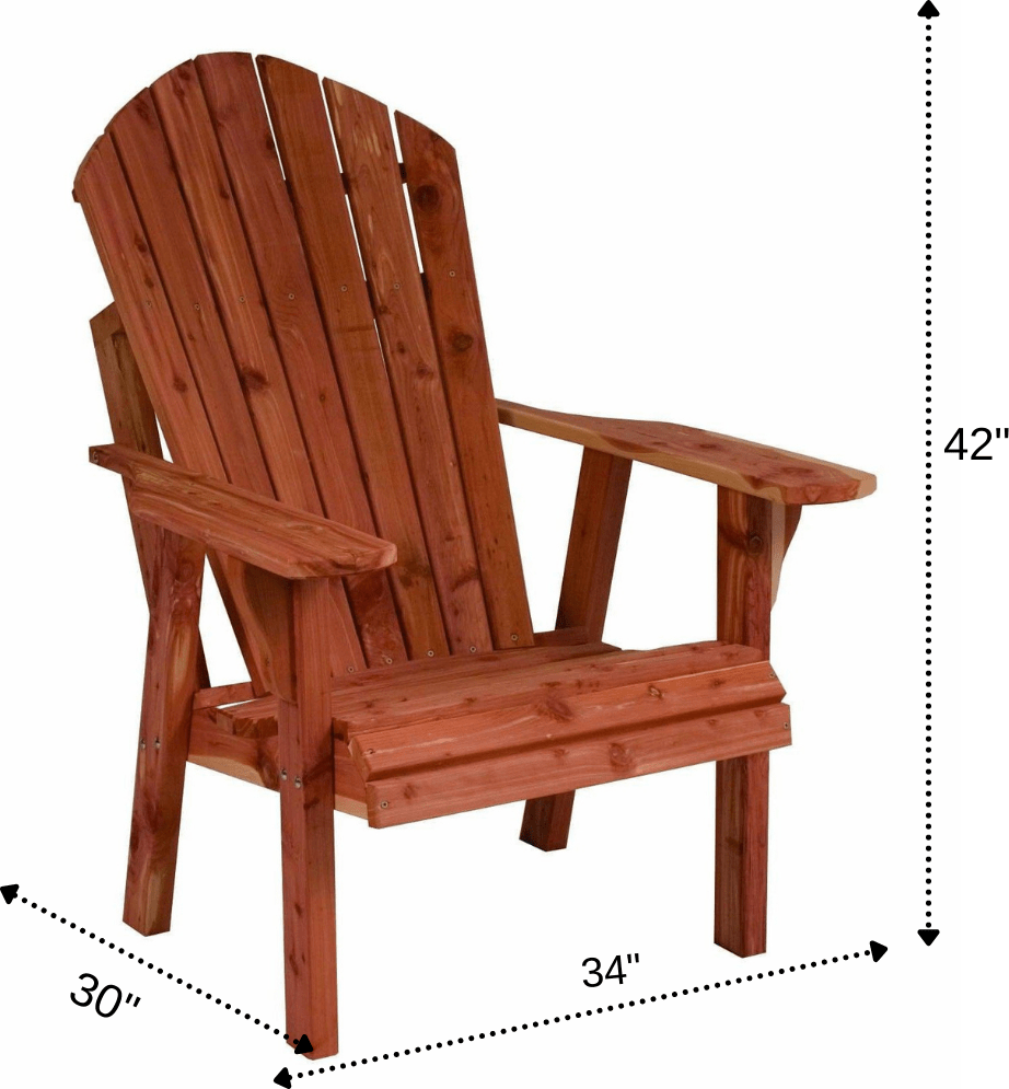 Nature's Rasen & Patio 34' Holz Adirondack Stuhl