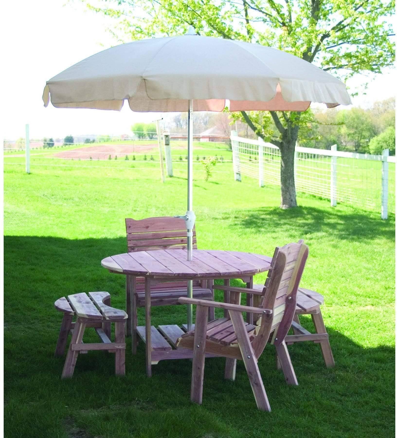 Natur Rasen & Patio 48' Holz Picknicktisch