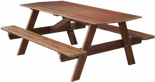 Natur Rasen & Patio 6' Holz Picknicktisch