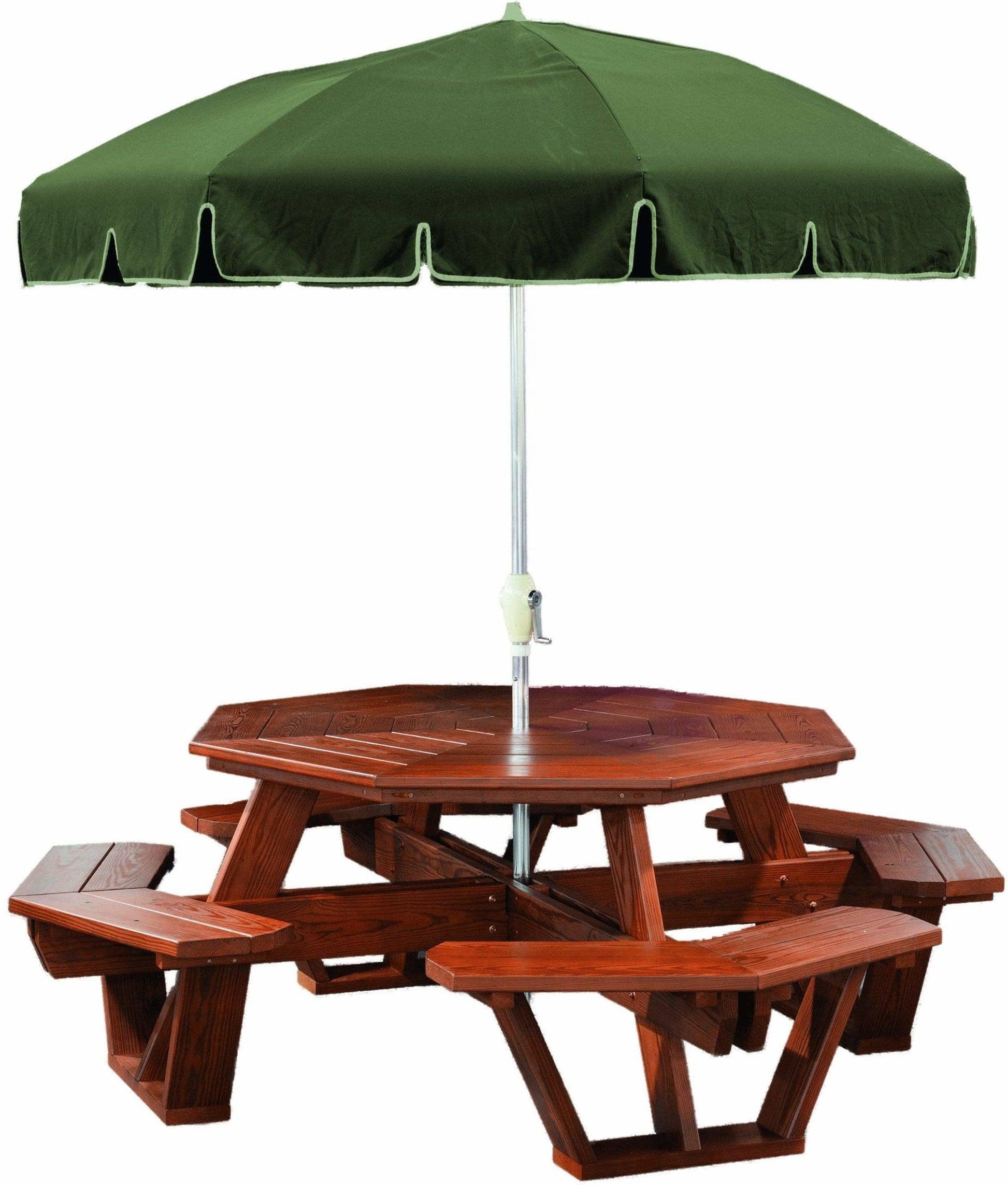 Natur Rasen & Patio Octagon Picknicktisch