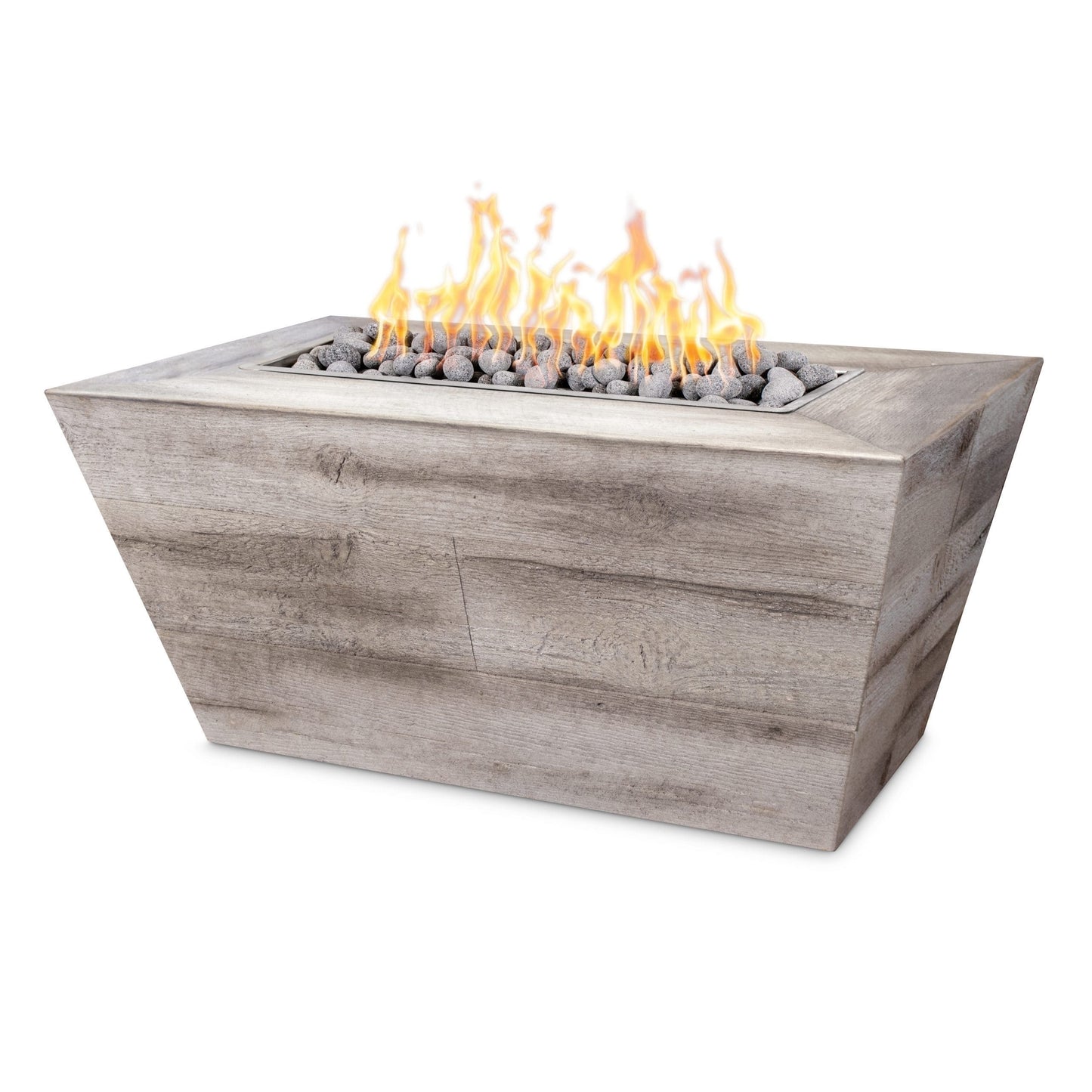DIE OUTDOOR PLUS Plymouth Wood Grain Fire Pit