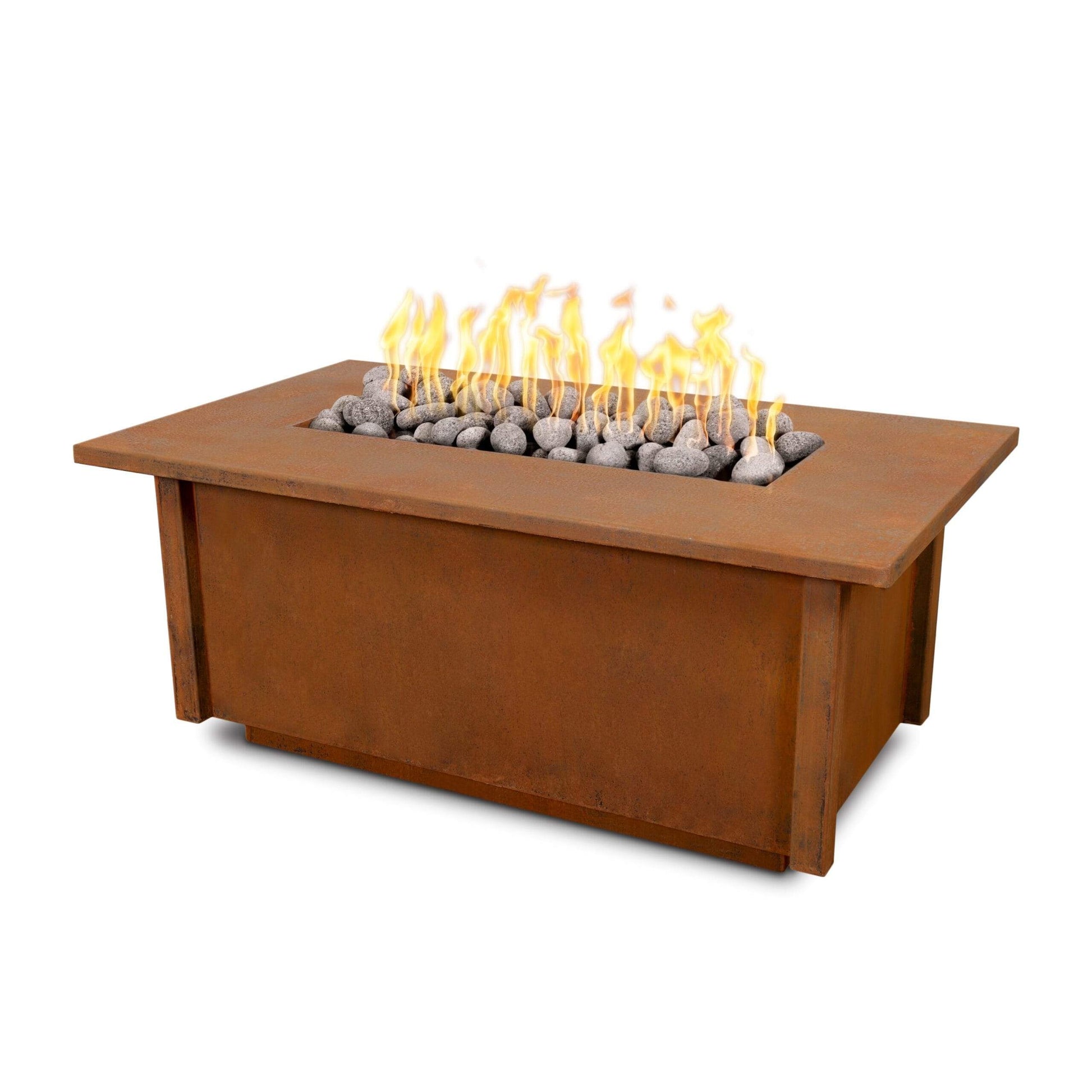 DER AUSSENSTELLEN PLUS Salinas Corten Steel Fire Table
