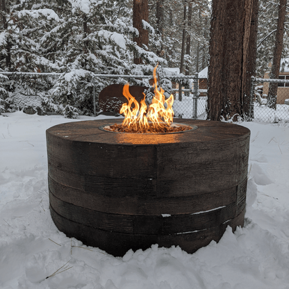 DIE AUSSERHALB PLUS Sequoia Wood Grain Fire Pit