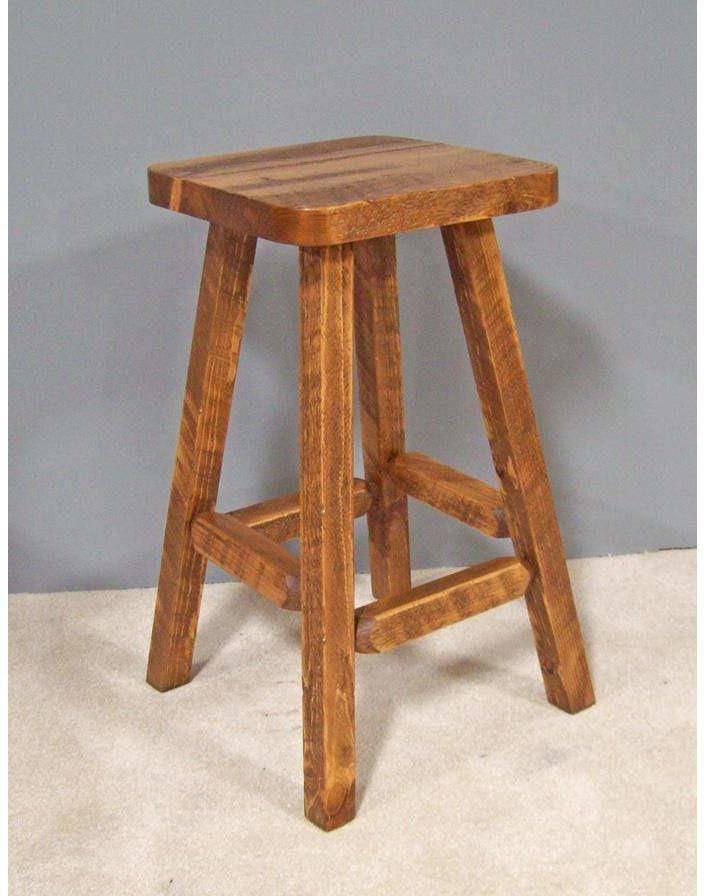 Viking Log Barnwood Pub Hocker