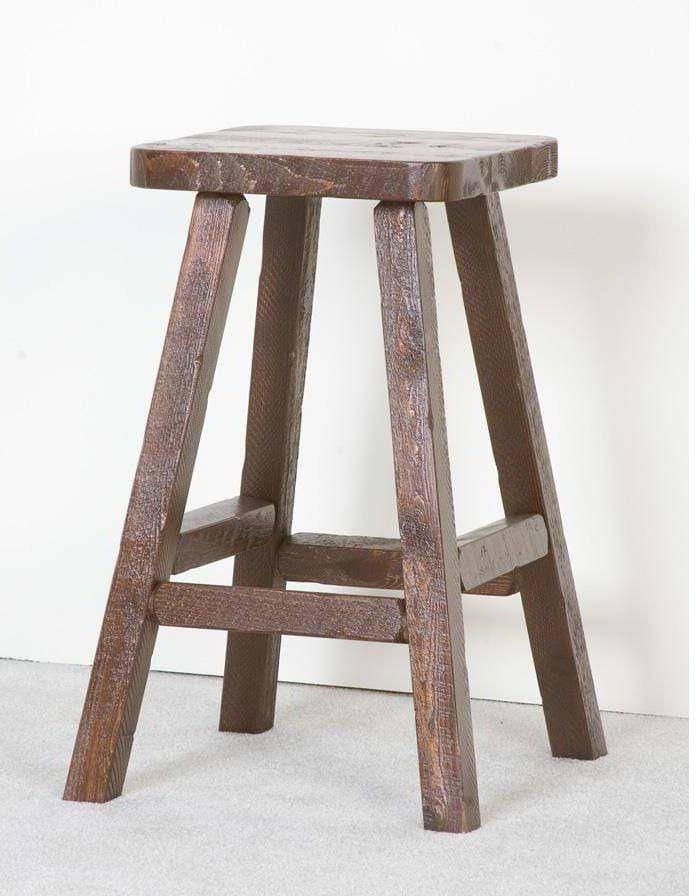Viking Log Barnwood Pub Hocker