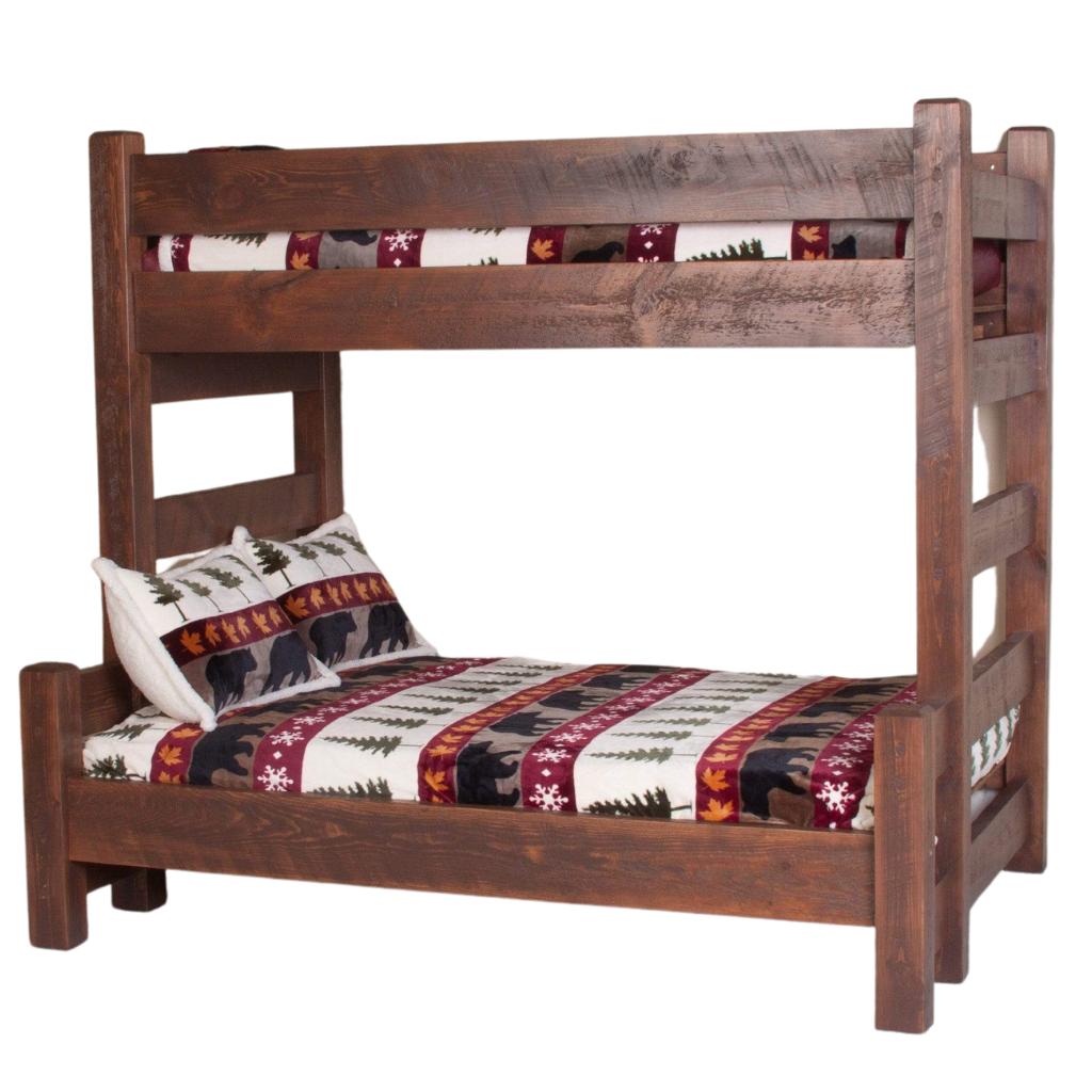 Viking Log Barnwood Rustikales Etagenbett