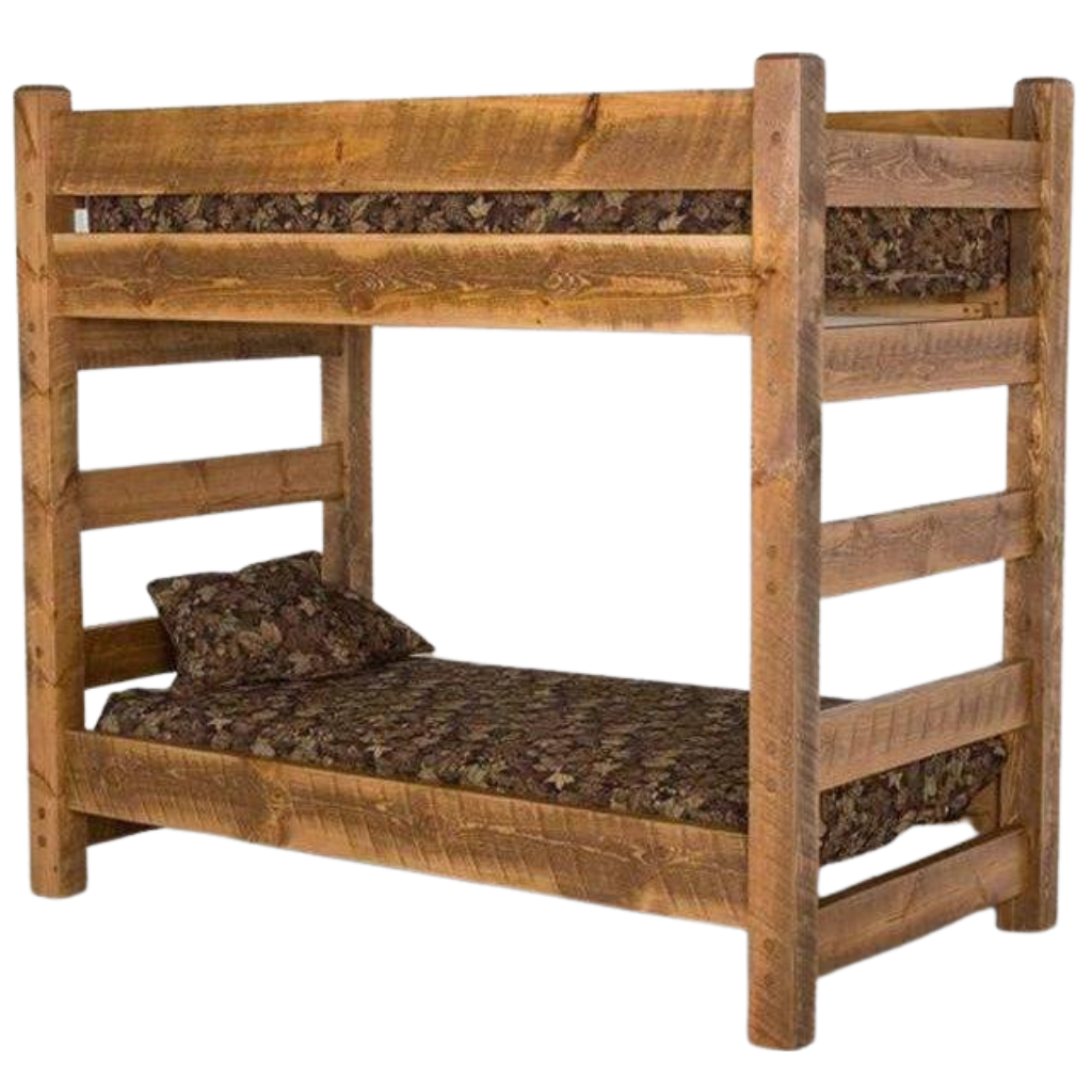 Viking Log Barnwood Rustikales Etagenbett