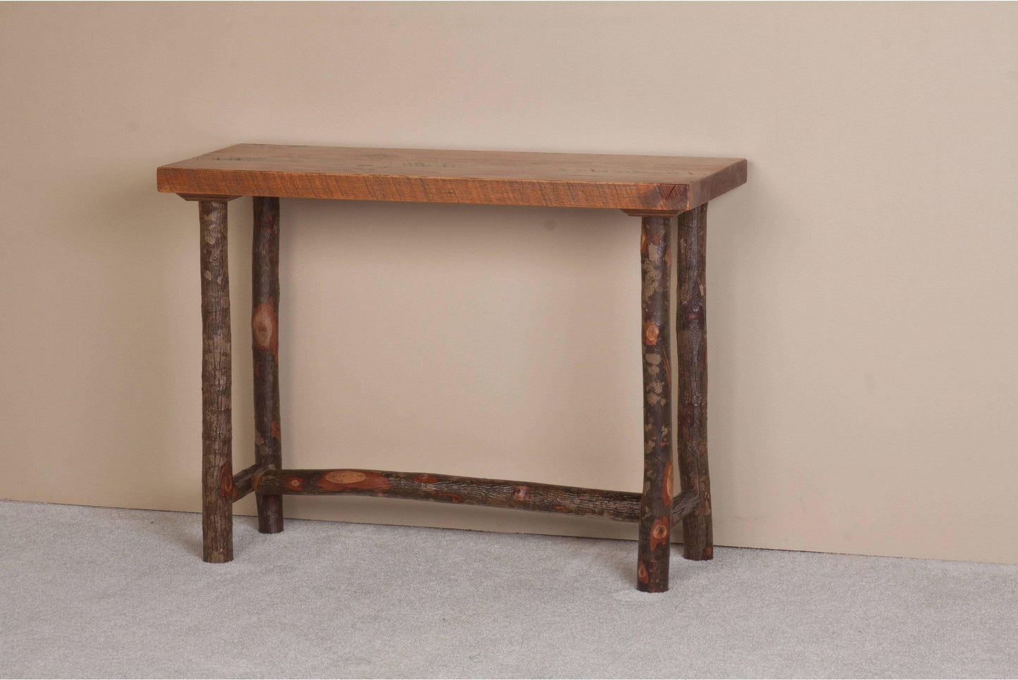Viking Log Sawtooth Hickory Sofa Tisch