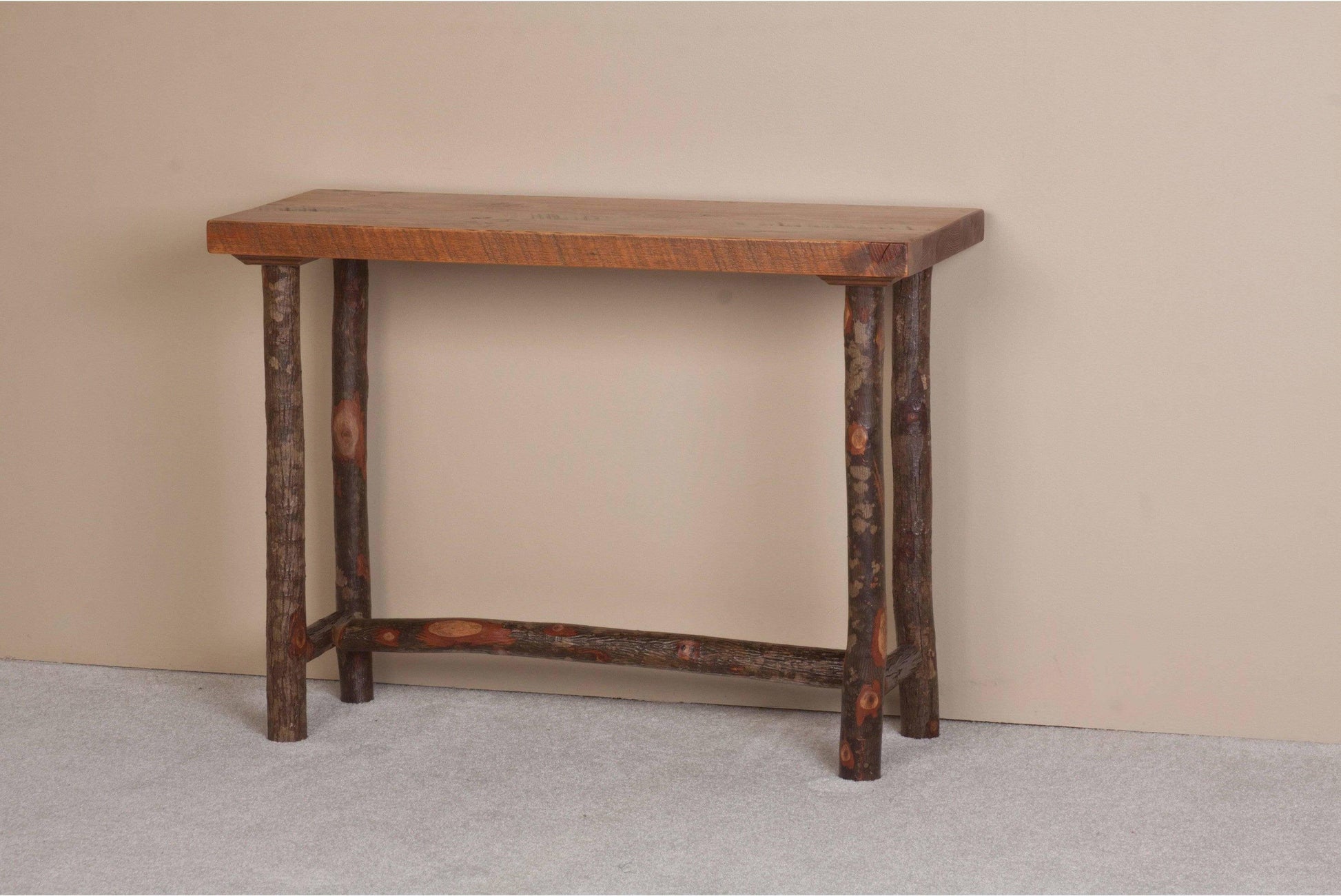 Viking Log Sawtooth Hickory Sofa Tisch