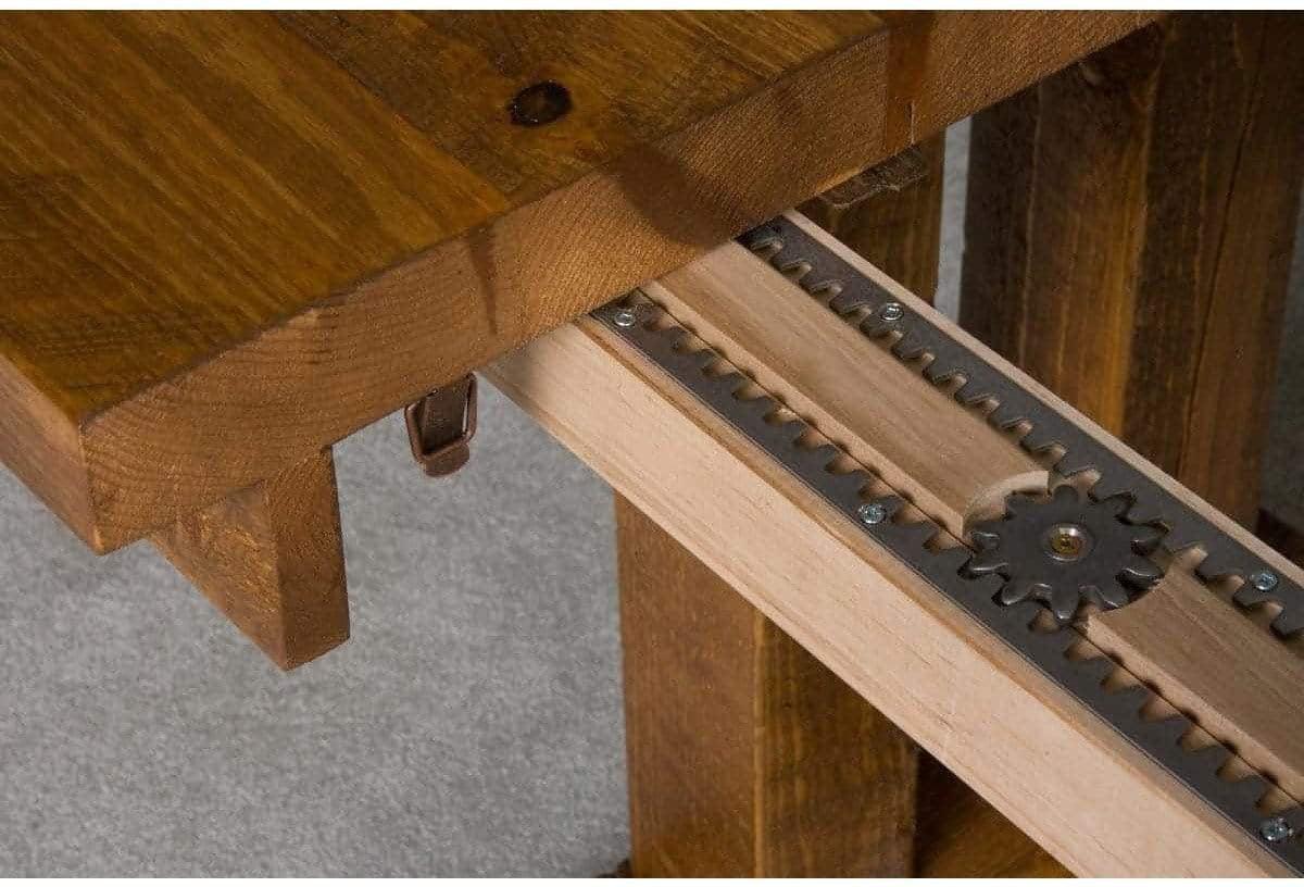 Viking Log Sawtooth Hickory Trestle Esstisch