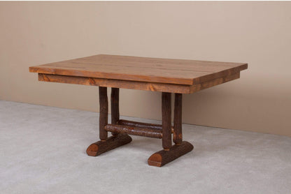 Viking Log Sawtooth Hickory Trestle Esstisch